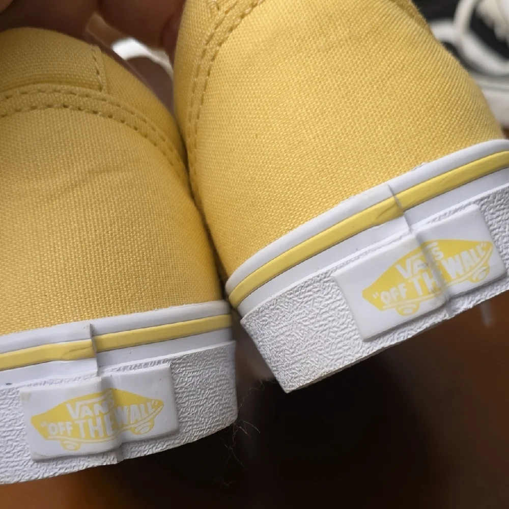Yellow Canvas Sneakers with White Accents - Picture 9 of 9